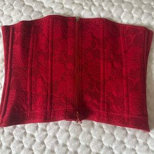 Fajas Salome red lace corset